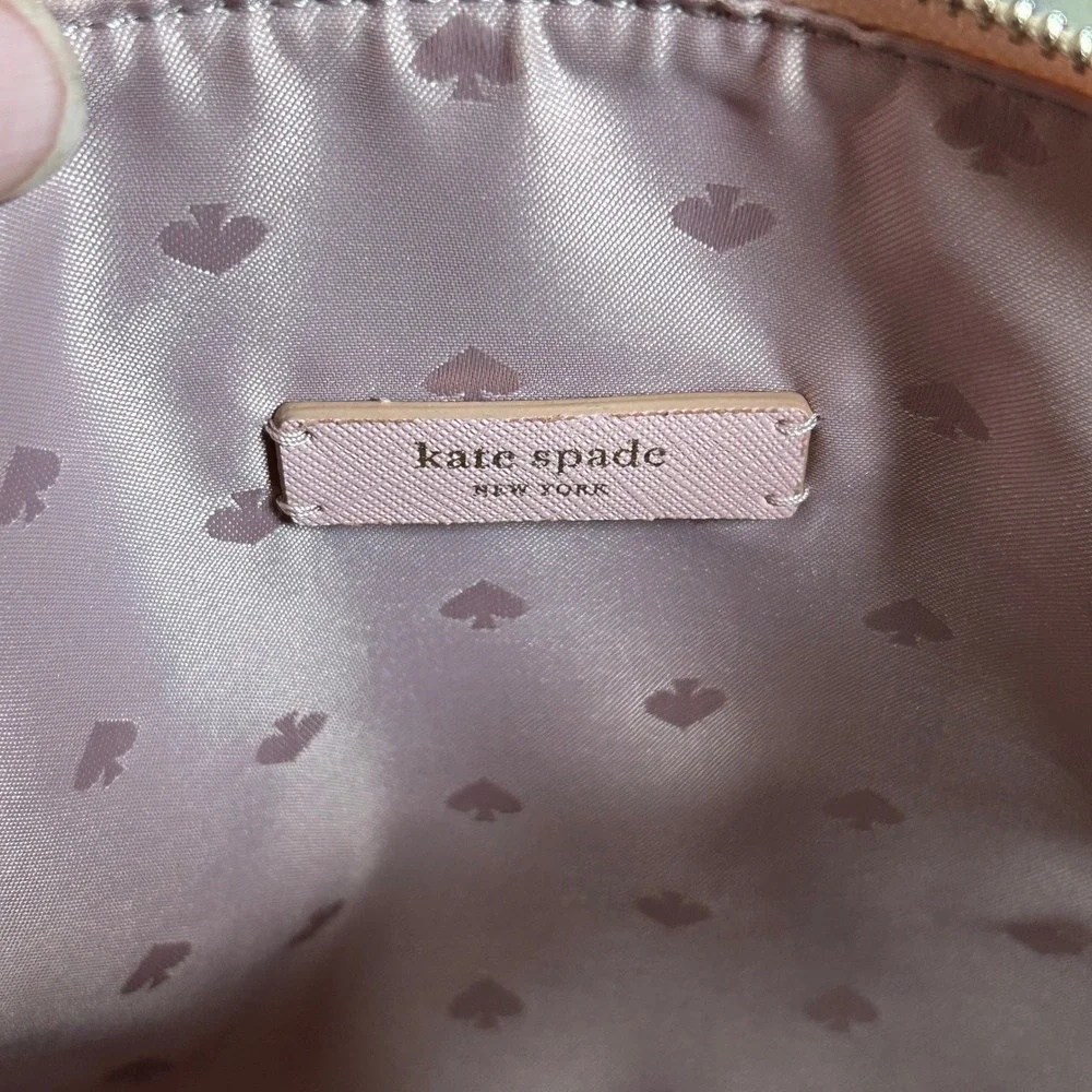 Kate Spade Crossbody Bag Womens Small Rose Gold Glitter Satchel Handbag